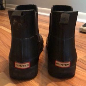 SHORT BLACK MATTE HUNTER BOOTS